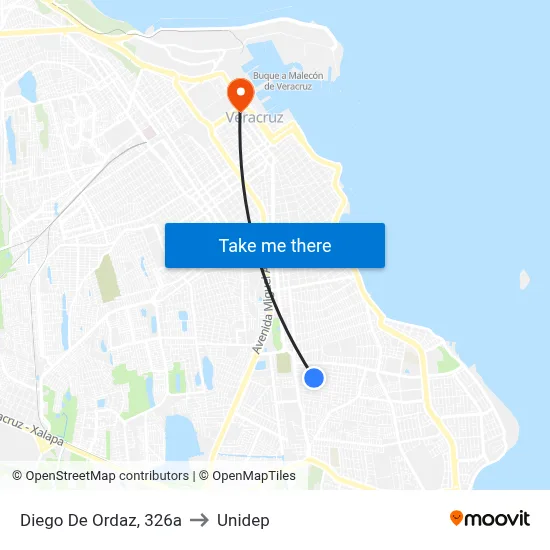 Diego De Ordaz, 326a to Unidep map