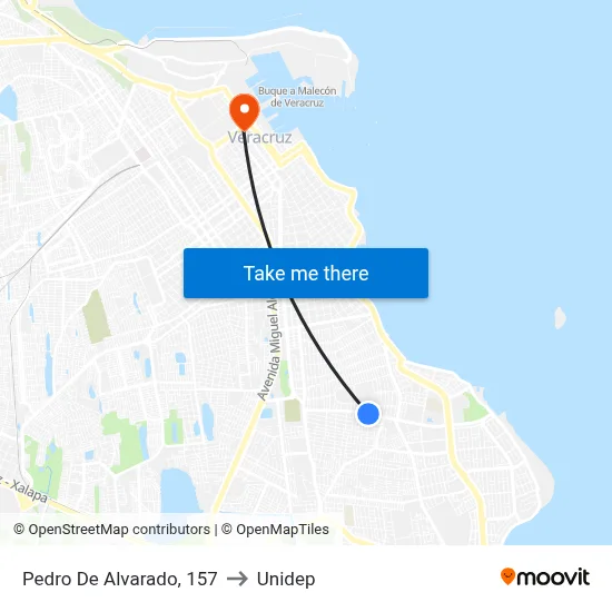 Pedro De Alvarado, 157 to Unidep map
