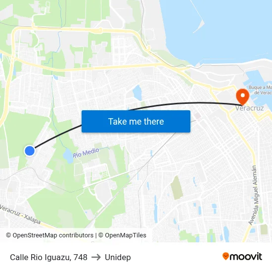 Calle Rio Iguazu, 748 to Unidep map