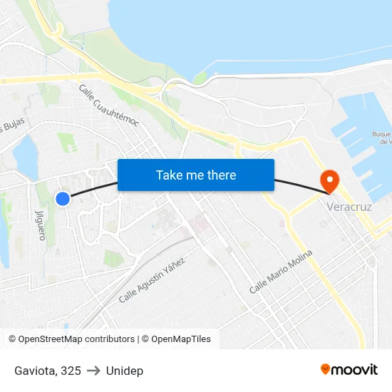 Gaviota, 325 to Unidep map