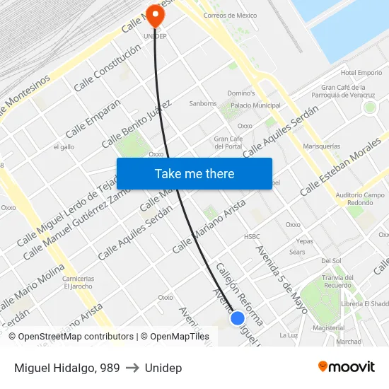 Miguel Hidalgo, 989 to Unidep map