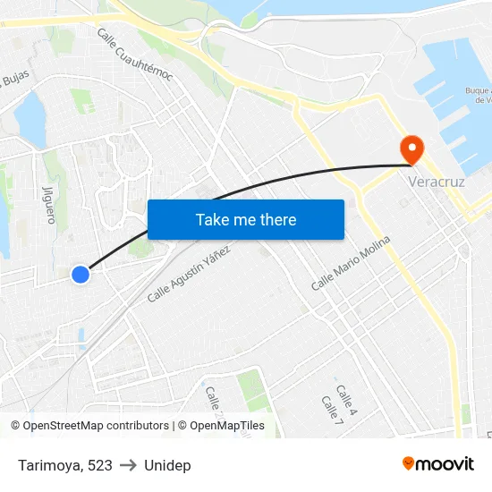 Tarimoya, 523 to Unidep map