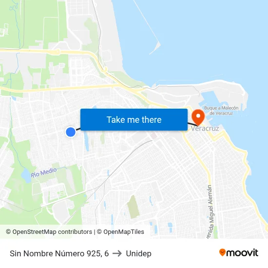 Sin Nombre Número 925, 6 to Unidep map