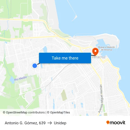 Antonio G. Gómez, 639 to Unidep map