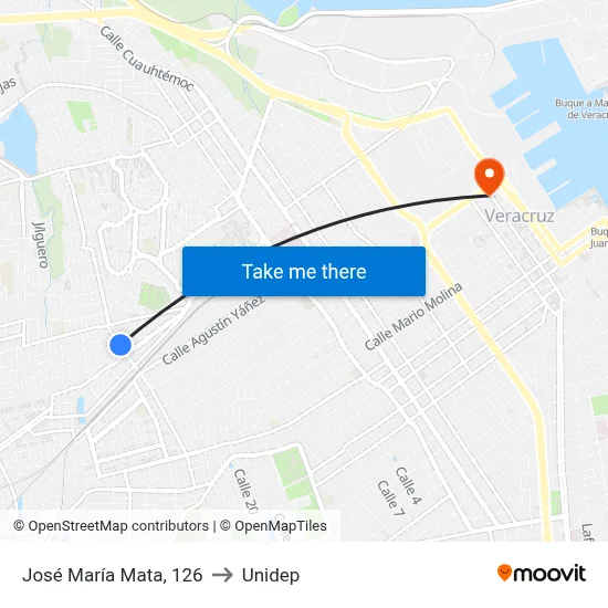 José María Mata, 126 to Unidep map