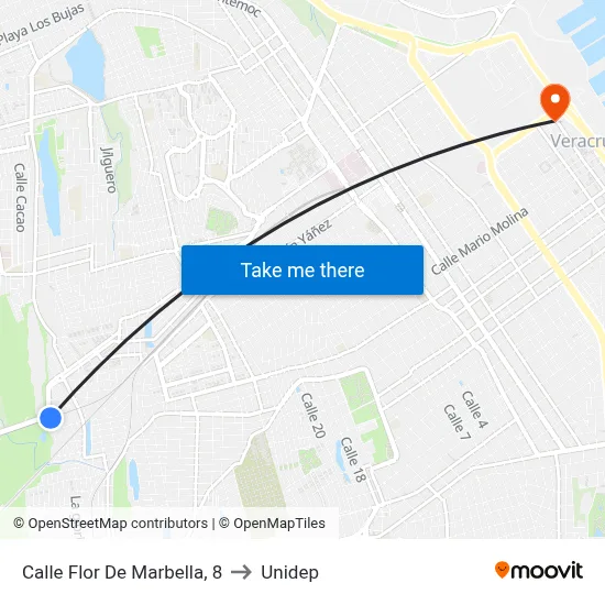 Calle Flor De Marbella, 8 to Unidep map