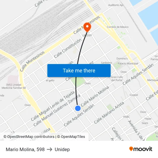 Mario Molina, 598 to Unidep map