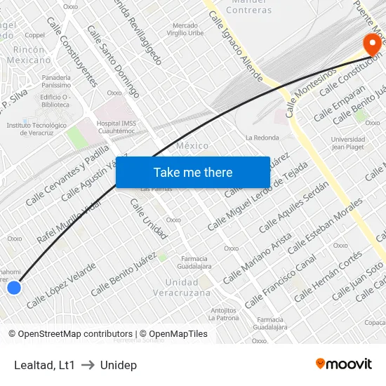 Lealtad, Lt1 to Unidep map