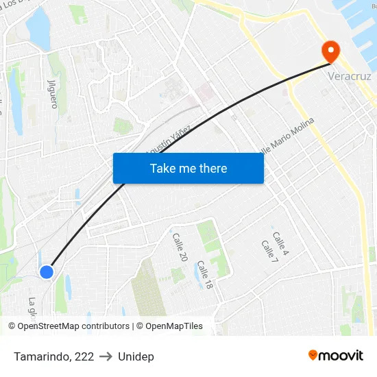 Tamarindo, 222 to Unidep map