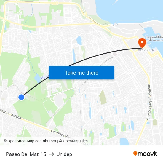 Paseo Del Mar, 15 to Unidep map
