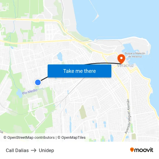 Call Dalias to Unidep map