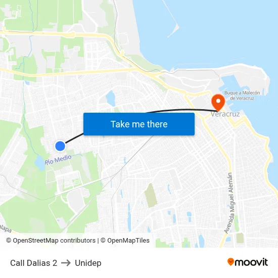 Call Dalias 2 to Unidep map