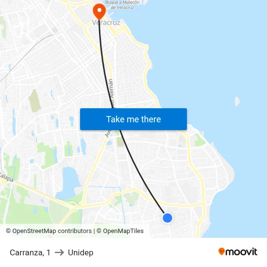 Carranza, 1 to Unidep map