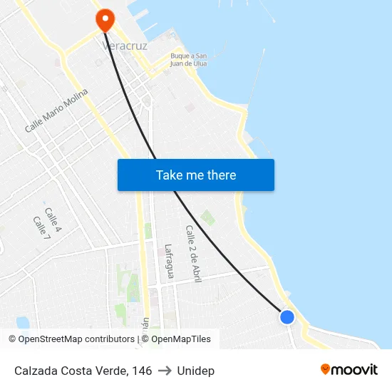 Calzada Costa Verde, 146 to Unidep map