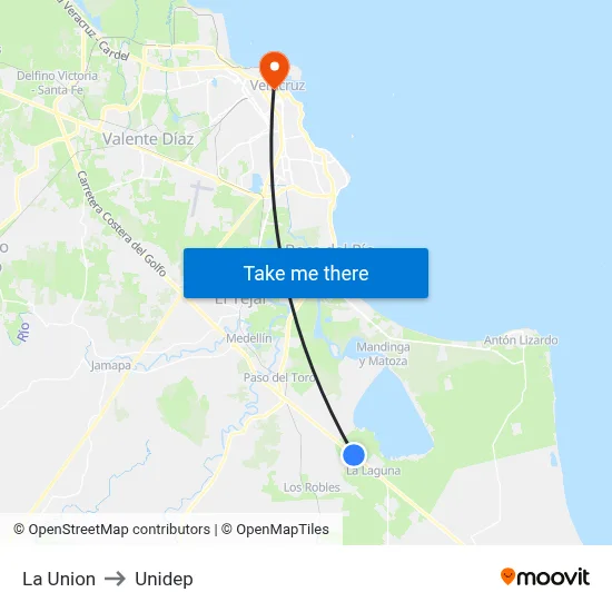 La Union to Unidep map