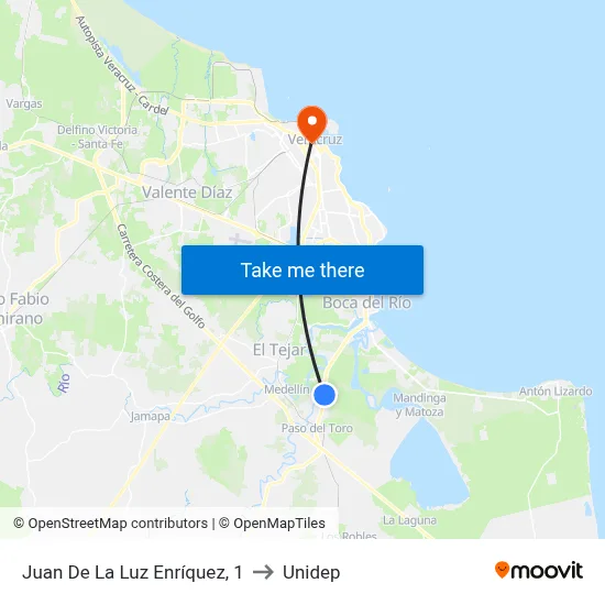 Juan De La Luz Enríquez, 1 to Unidep map
