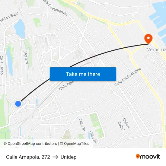 Calle Amapola, 272 to Unidep map