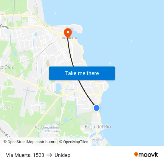Via Muerta, 1523 to Unidep map