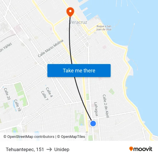 Tehuantepec, 151 to Unidep map