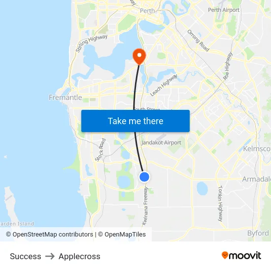 Success to Applecross map