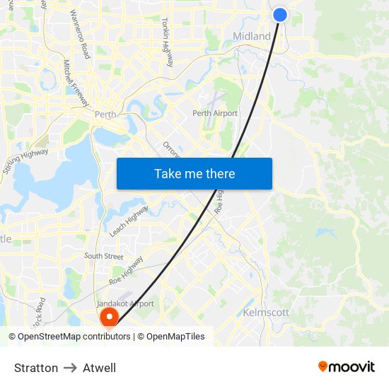 Stratton to Atwell map