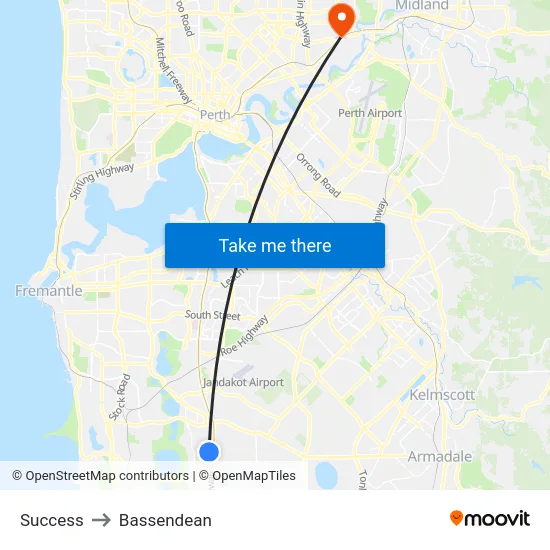 Success to Bassendean map