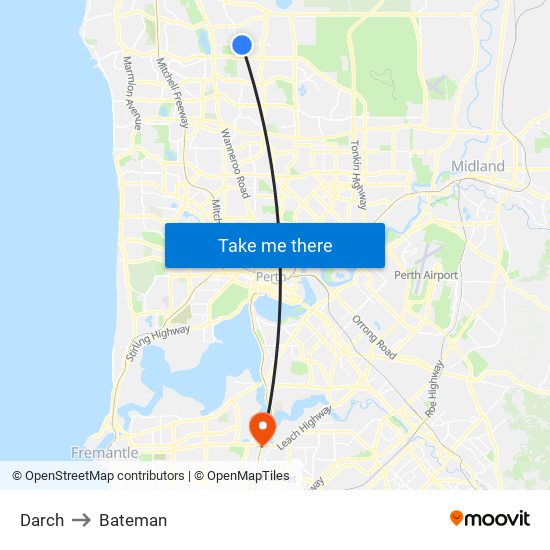 Darch to Bateman map
