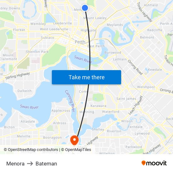 Menora to Bateman map