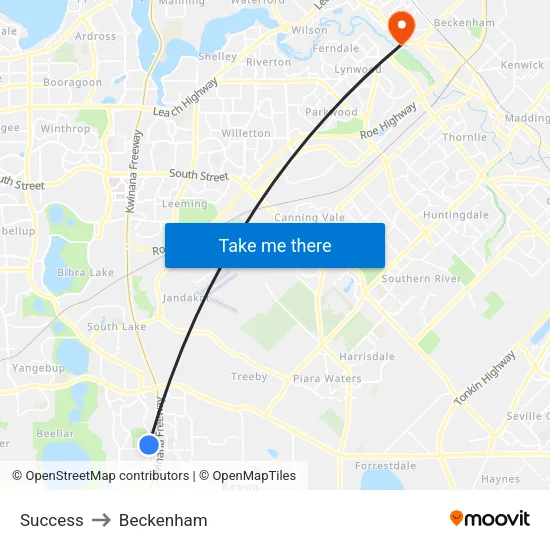 Success to Beckenham map