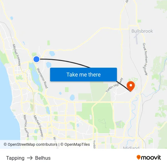 Tapping to Belhus map