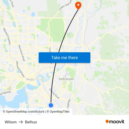 Wilson to Belhus map