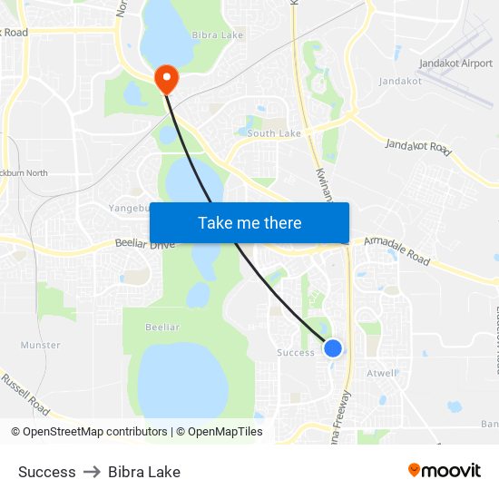 Success to Bibra Lake map