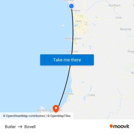 Butler to Bovell map
