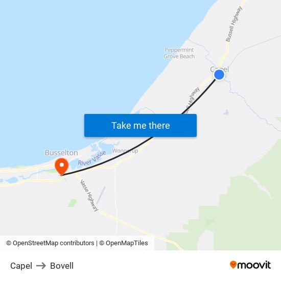 Capel to Bovell map