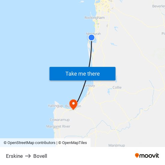 Erskine to Bovell map