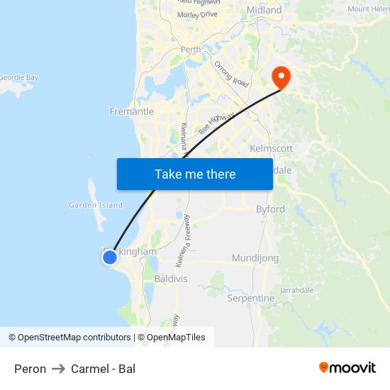 Peron to Carmel - Bal map