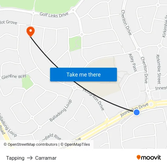 Tapping to Carramar map