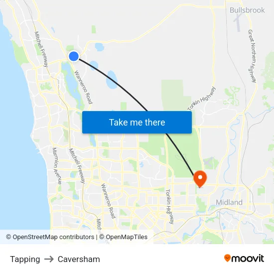 Tapping to Caversham map