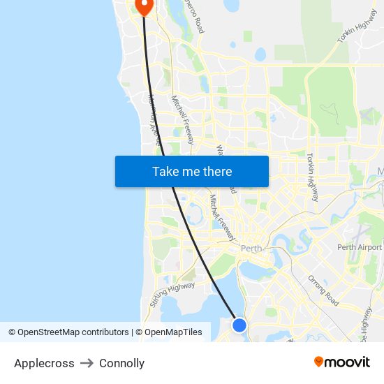 Applecross to Connolly map