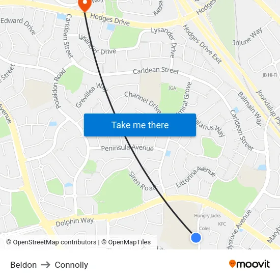 Beldon to Connolly map