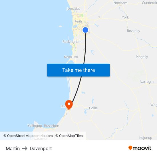 Martin to Davenport map