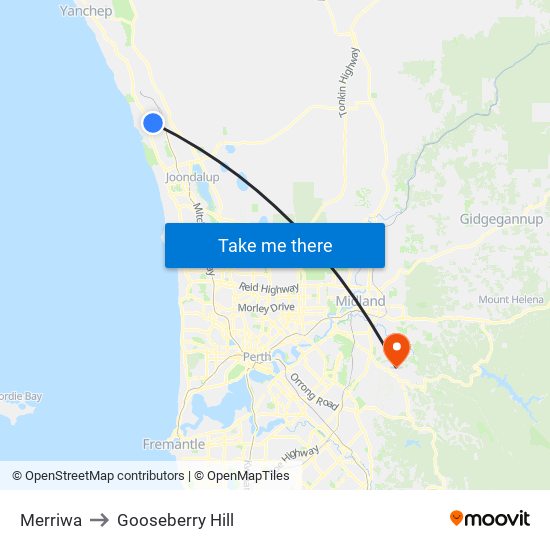 Merriwa to Gooseberry Hill map