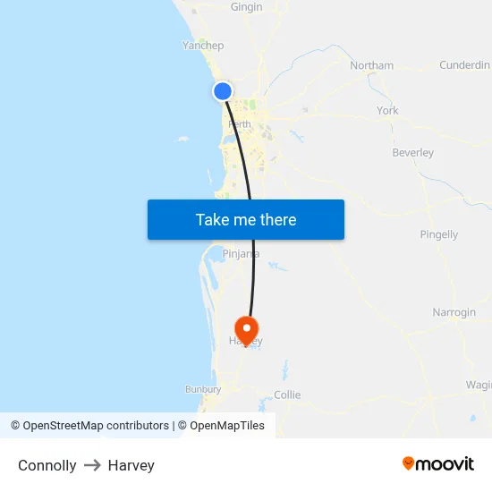 Connolly to Harvey map
