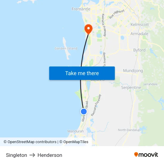 Singleton to Henderson map