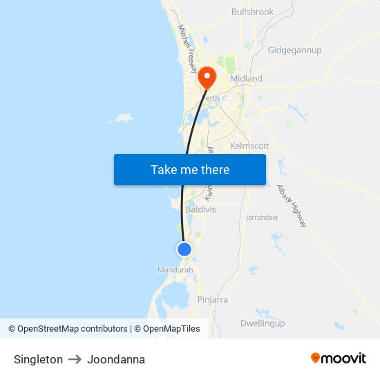 Singleton to Joondanna map