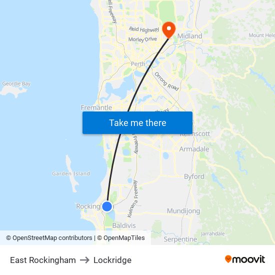 East Rockingham to Lockridge map