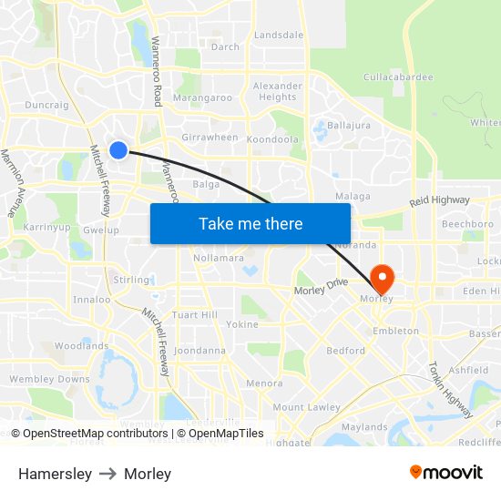 Hamersley to Morley map