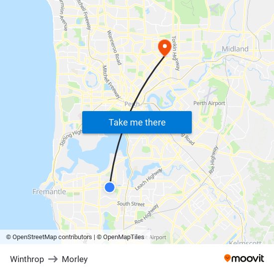 Winthrop to Morley map