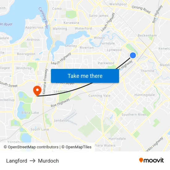 Langford to Murdoch map