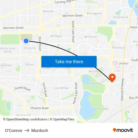 O'Connor to Murdoch map